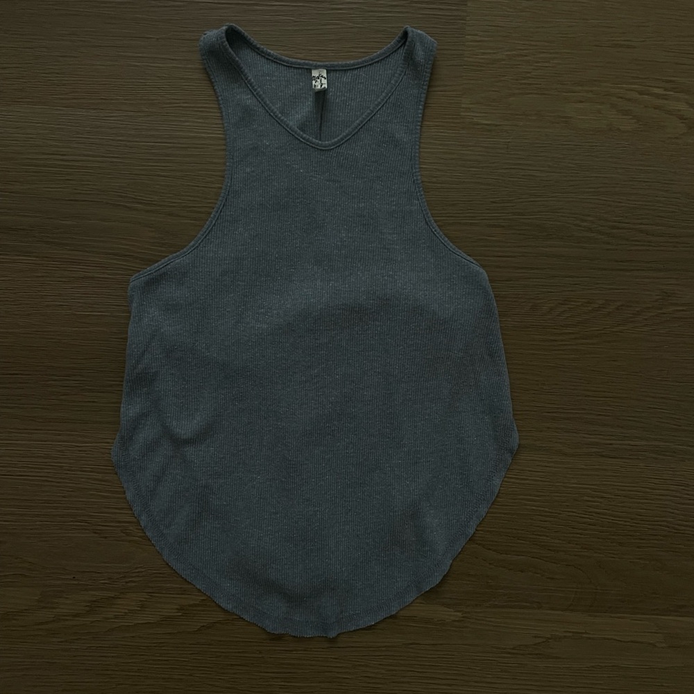 Free People Charcoal Tank Top